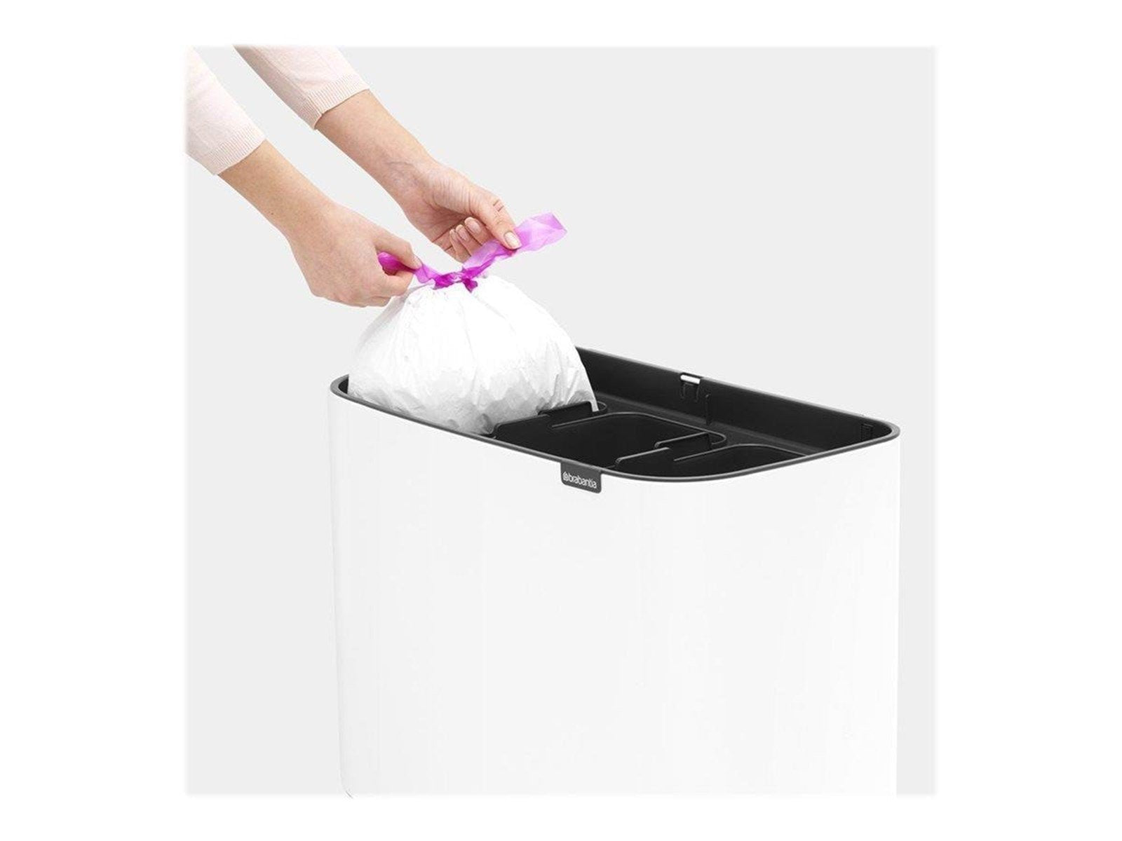 brabantia Bo Touch Bin - rubbish bin - 33 L - white brabantia Bo Touch Bin - rubbish bin - 33 L - white